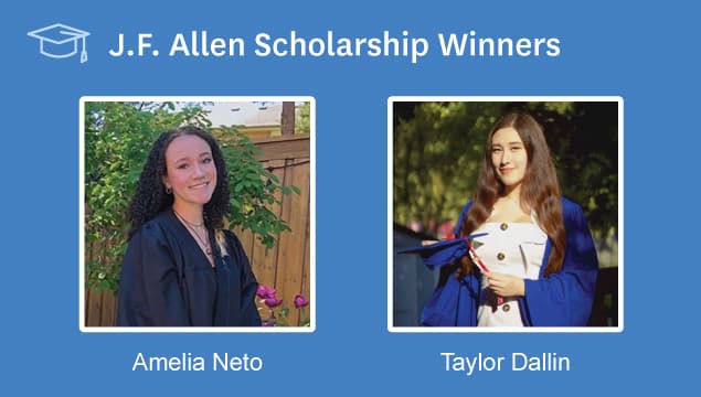 2020 JF Allen Scholarship Winners