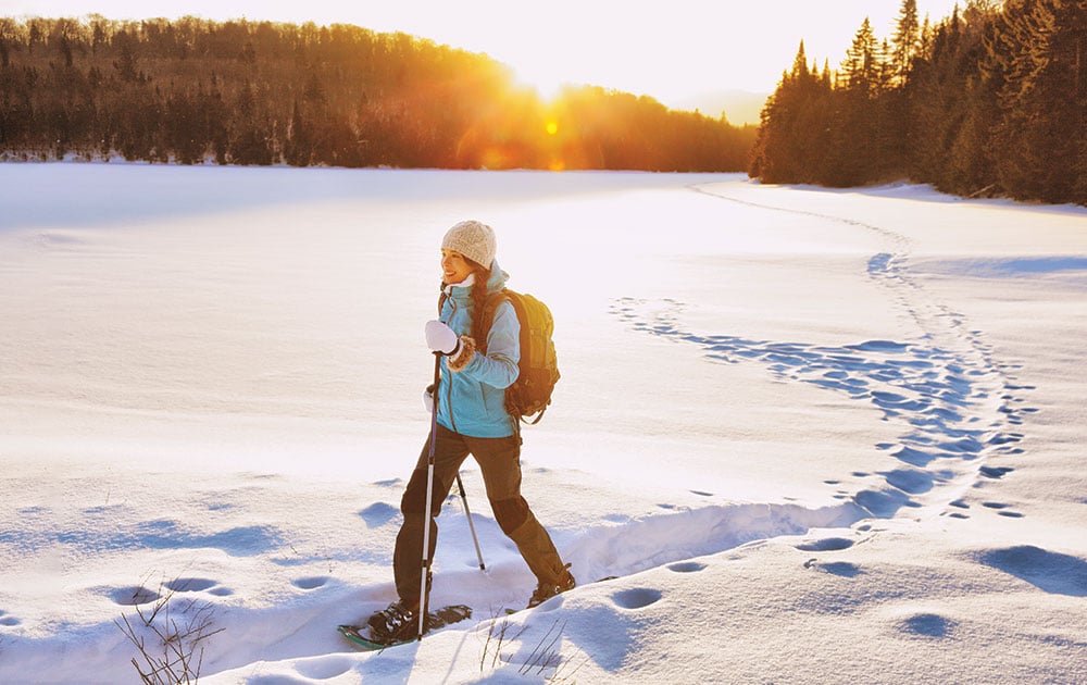 snowshoe winter quebec