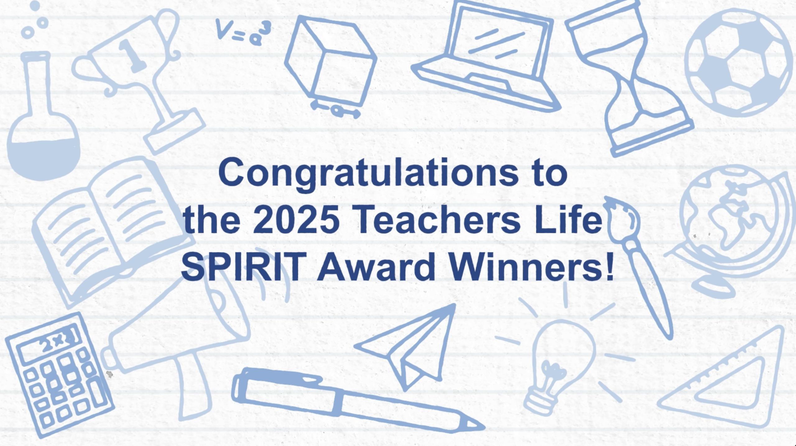 congratulations spirit award winners