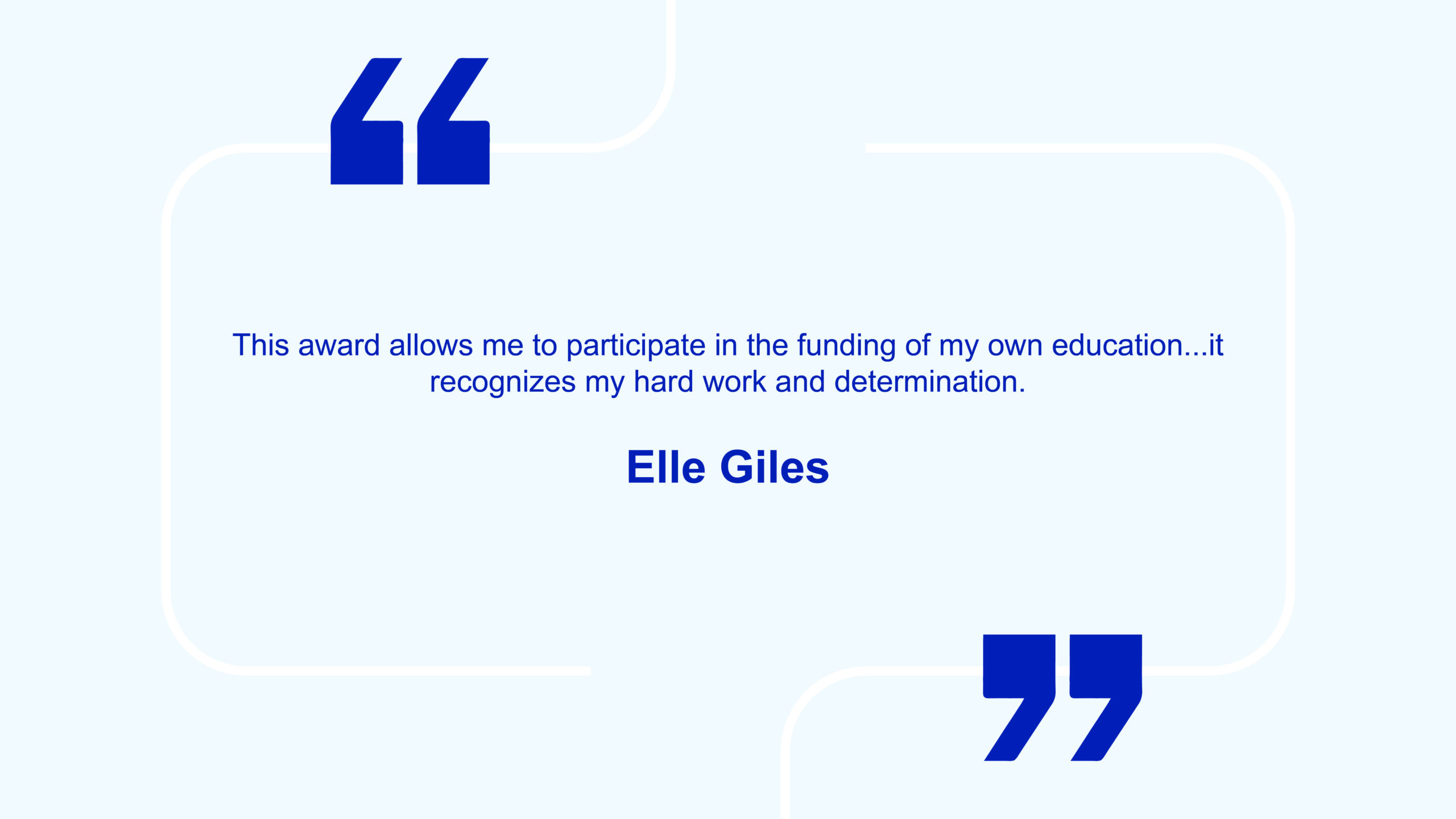 Teachers Life Scholarship Recipient Quote