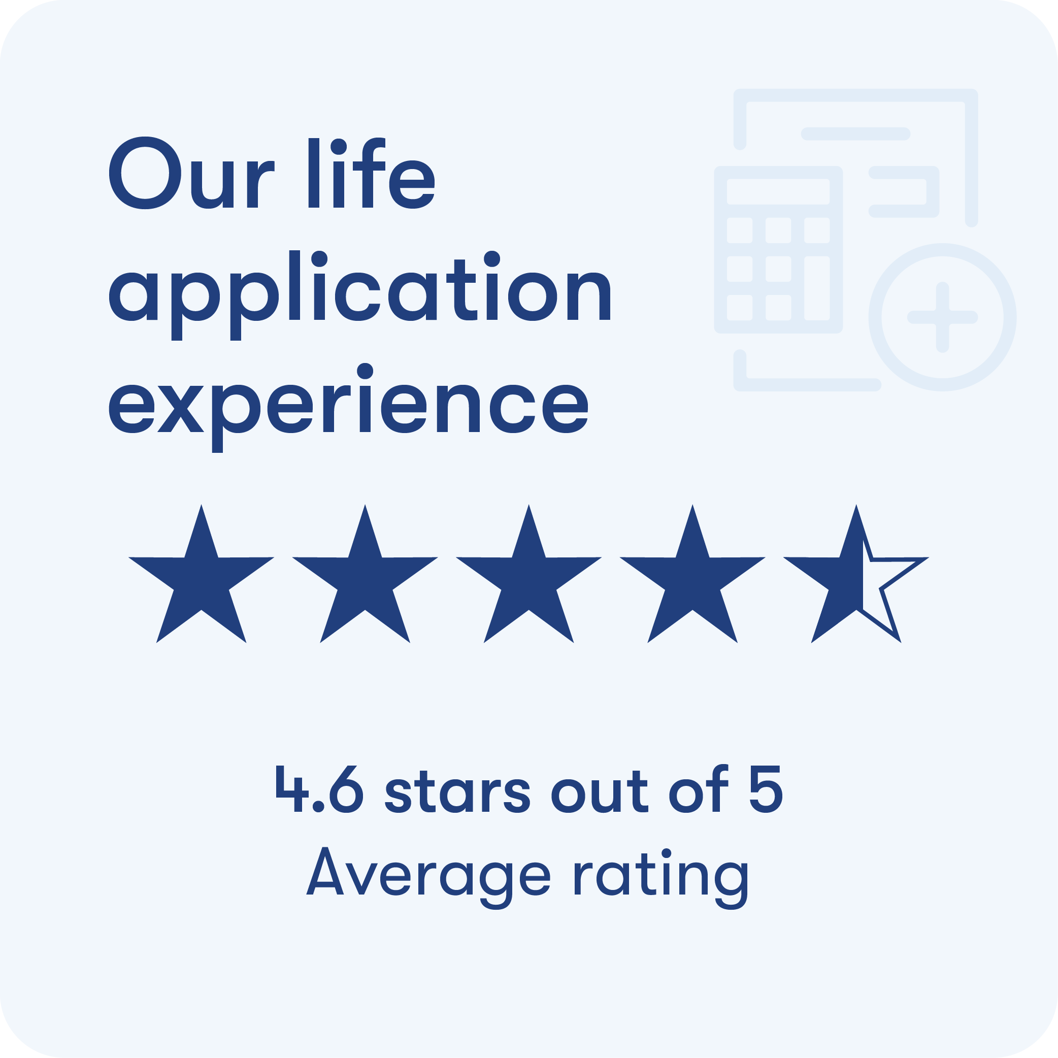 Our application experience